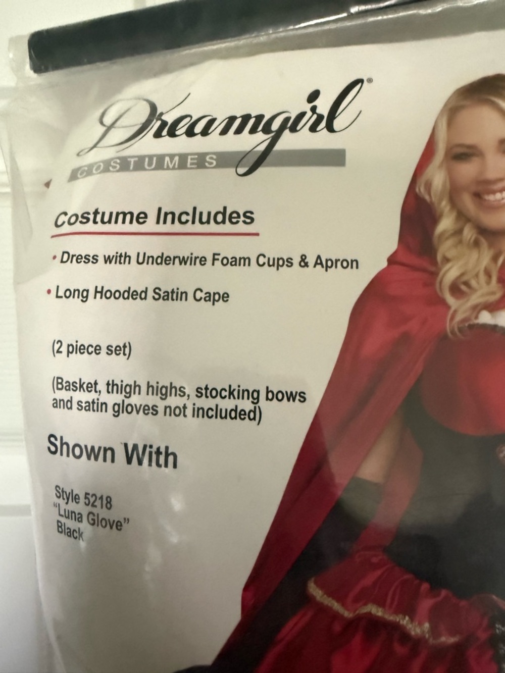 Dreamgirl Red Hooded Little Red Riding Costume - Picture 3 of 5
